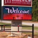 Lakeview Baptist Church Sign - Florida Affordable Church Sign Provider